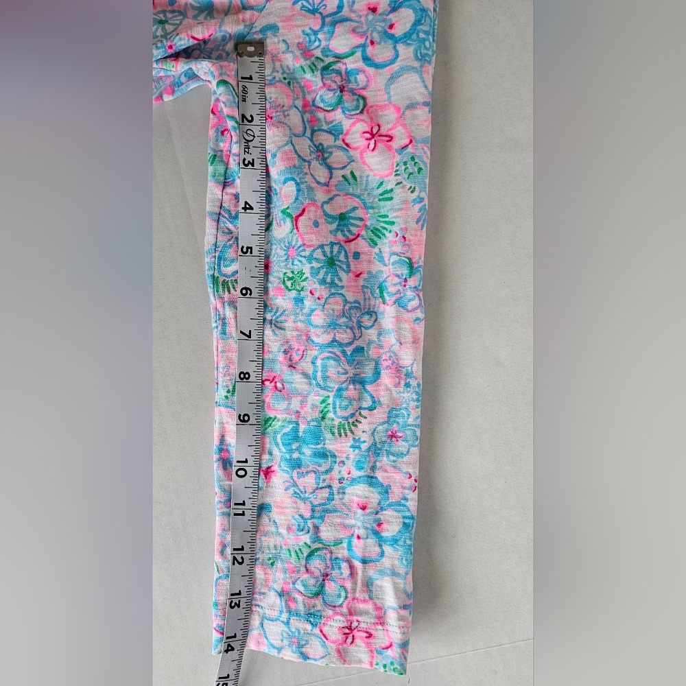 Lilly Pulitzer Cotton Floral Tunic Top S Embroidered Coastal Summer Resortwear - Picture 10 of 11